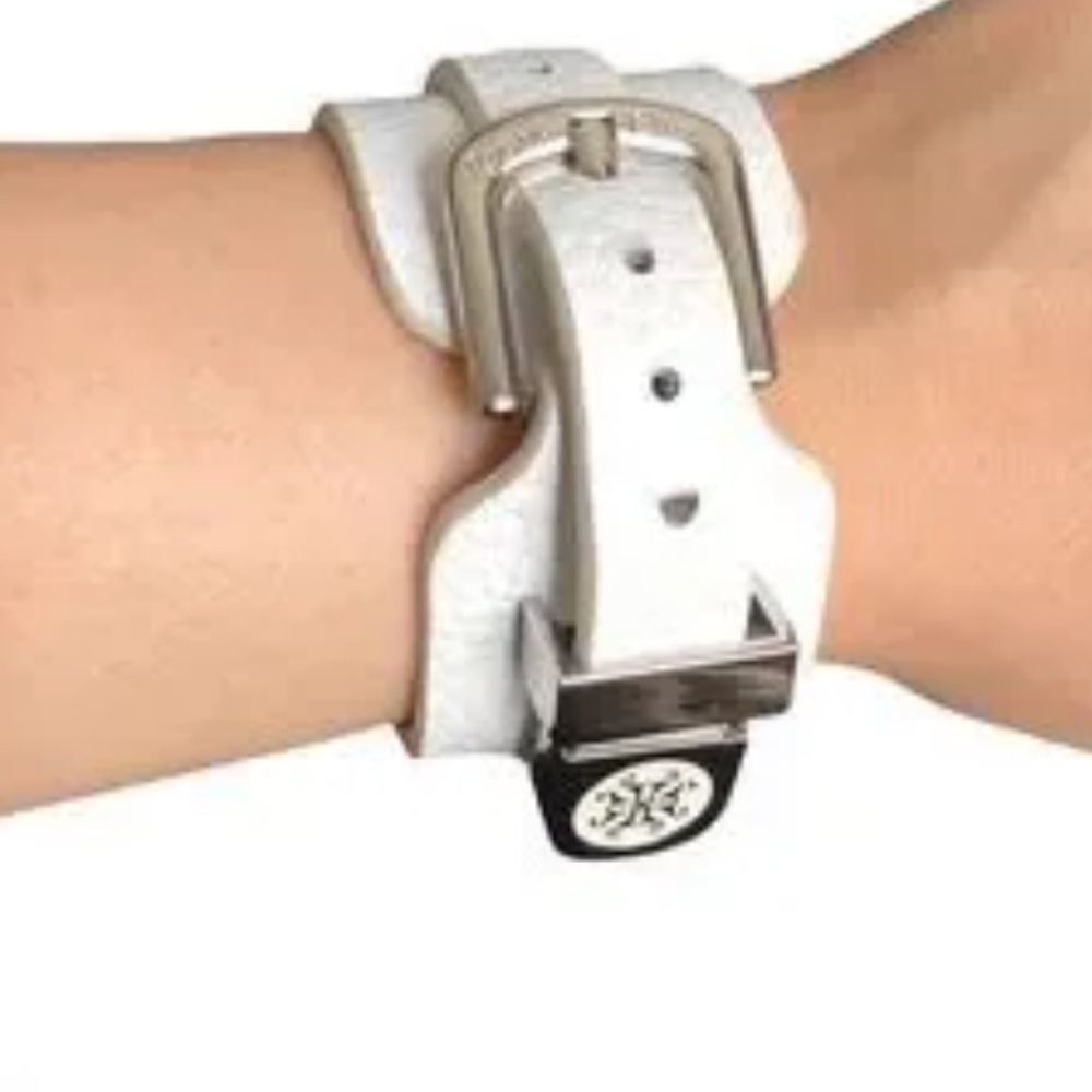 Rustic Cuff White and Silver Bracelet - Picture 13 of 13